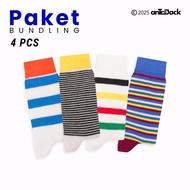 ANTROJACK - Bundling Socks Set 4PCS Oldschool Quarter Tropical