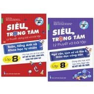 Combo 2 Cuốn Sổ Tay Siêu Trọng Tâm Lớp 8 Lý Thuyết Và Dạng Bài Toán Tiếng Anh và KHTN và Văn KHXH (K