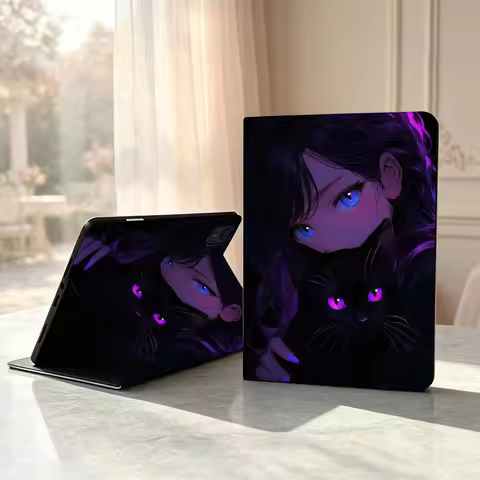 Cartoon Cat Girl Eyes Soft For Lenovo Xiaoxin Pad Pro Tab P12 P11 11 11.2 11.5 10.6 inch K10 M10 Plu