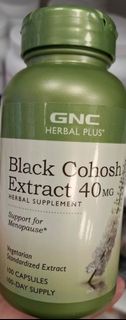 GNC Black Cohosh黑升麻粉膠囊100片40mg