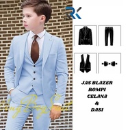 NEWEST BOYS' BLAZER JACKETS | BLAZER JACKET, VEST, PANTS, BOW TIE Blazer budak lelaki
