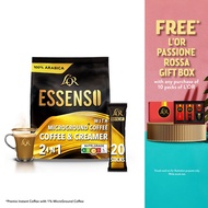 L'OR ESSENSO Coffee & Creamer with Microground Instant 2in1 Coffee, 20 Sticks   (Expiry: May 2027)