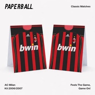 Classic AC Milan Home 2006/2007 Series A League Classic Matches Paperball Football
