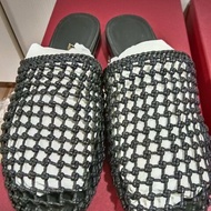 Ferragamo 編織平底拖鞋 6號 近全新 有盒子防塵袋 原價近2萬9