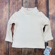 Mile Bear Spring Autumn 0-4 Baby Girl Children's Clothing Knitted Fleece Lining High Neck Bottoming 