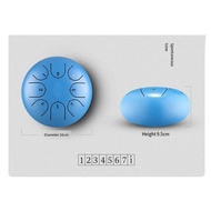 TECHCHIP-6Inch 8 Tone Hollow Drum Steel Tongue Drum Garden Rain Drum Steel Tongue Drum Outdoor Rain 