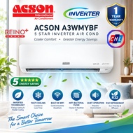 ACSON REINO+ SERIES 5-STAR 1HP/1.5HP/2.0HP/2.5HP INVERTER AIRCOND I ACSON A3WMYBF