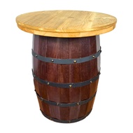 HEALY BARREL SOLID WOOD BAR TABLE D90