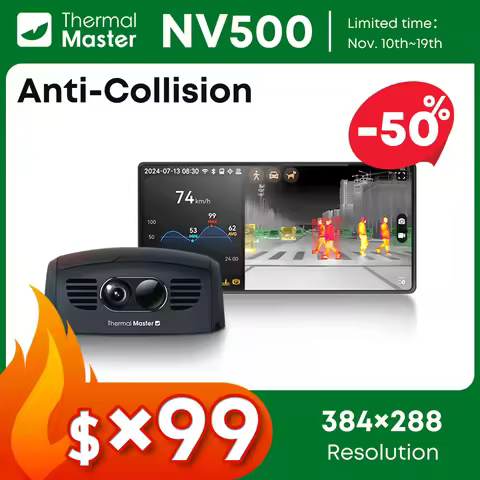 NV500 Night Vision Camera for Car 384×288 Resolution Thermal Camera anti-collision Thermal Infrared 