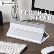 WORK SELECTED Vertical Stand – ที่วางแล็ปท็อปแนวตั้ง ดีไซน์เรียบหรู ประหยัดพื้นที่ (Silver)