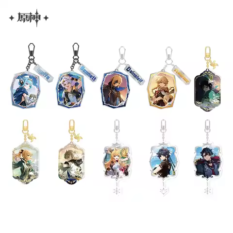 Sunsyea Genshin Impact Official Merch miHoYo Original Authentic Series Keychain Arlecchino Furina Ma