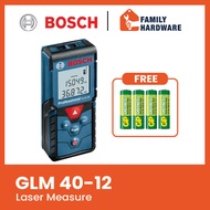 BOSCH GLM 40-12 Compact Robust Easy Laser Measure GLM40 Pengukur Jarak Jauh GLM40-12 FAMILY HARDWARE