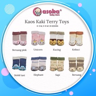 GEORGE BABY - Terry Toys Socks BABY Socks With Toys Dolls Ages 0-6 Months ASOKA