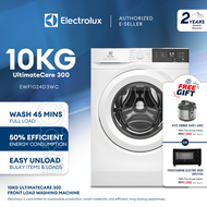 Electrolux 10kg Front Load Washer Machine Ultimate Care 300 EWF1024D3WC