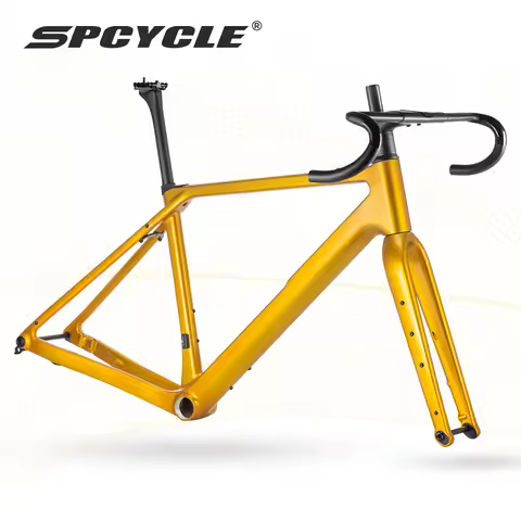 Spcpycle G068 Carbon Gravel Bike Frame 700x47C Race Gravel Bicycle Frameset With HB-068 Integrated H