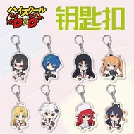 New Arrival High School DxD Anime Acrylic Keychain Issei Hyoudou Rias Gremory Character Pendant Key 