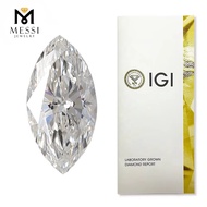 Messi Jewelry With IGI Certificate Marquise Shape Lab Grown Diamond 1ct 1.5ct 2ct 2.5ct 3ct CVD HPHT