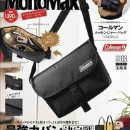 日本雜誌附錄 户外露營品牌 Coleman 男女合用 便攜 防水 多用途 大容量 拉鍊 單肩袋 斜孭袋 隨身袋 側揹袋 郵差包 **現貨**