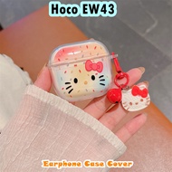 【Hot sale】For Hoco EW43 Case Earphone Case Colorful Butterfly Soft Silicone Casing