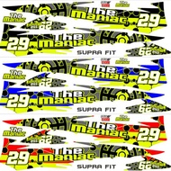 Striping variation sticker body trim Supra x 110cc old AS1312