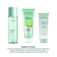 Paket Skincare Wardah Nature Daily Aloe Hydramild Lengkap - Daily Skincare Remaja