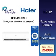 Haier R32 Non-Inverter Series Air Conditioner with Nano Ionizer (1.5HP) HSU-13LPB21