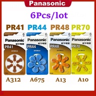 6Pcs Panasonic Original Battery PR70 A10 P10 S10A PR48 A13 PR44 A675 PR41 A312 PR48 A13 PR70 PR536 H