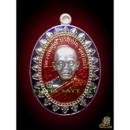Living God of Wealth LP Khun silver-Plated Enamel Color Version Good Luck Itself (rian luang phor koon b.e.2558/silver coated longya) -Thailand Amulet thai amulets amulets Thailand Holy Relics