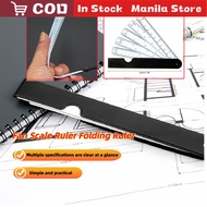 Fan Scale Ruler Folding Ruler Interior Design Drawing Clothing Ruler Multi Ratio Measure Scale