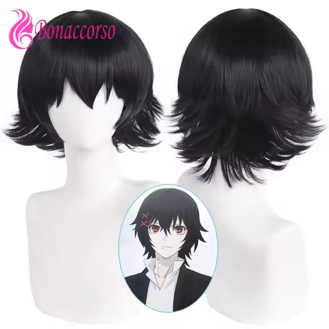 Tokyo Ghoul Suzuya Juzo Cosplay Wig Synthetic Short Straight Wig Anime Coser Cute Girl Heat Resistan