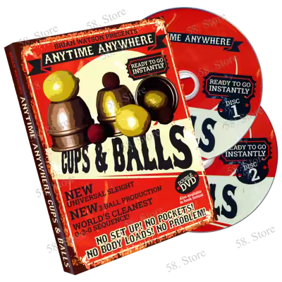 Anytime Anywhere Cups & Balls By Brian Watson Magic tricks ( 58 Store Download )