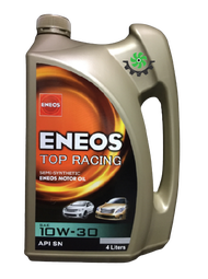 น้ำมันเครื่อง 10W30 Eneos Top Racing Semi Synthetic SAE 10W30 เบนซิน กึ่งสังเคราะห์ NGV LPG 4+1 ลิตร แถมเสื้อ