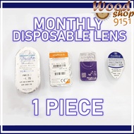 (1 PIECE) Mix Brand Monthly Disposable Random Brand Contact Lens Lenses