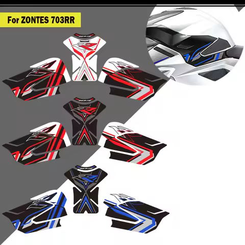 For Zontes ZT703-RR ZT-703RR ZT 703RR 703 RR Adventure Motorcy Tank Pad TankPad Cap Grips Gas Fuel K
