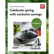 BALLARINI FERRARA Granitium Non-Stick Big Wok with Glass Lid 36cm (Induction)