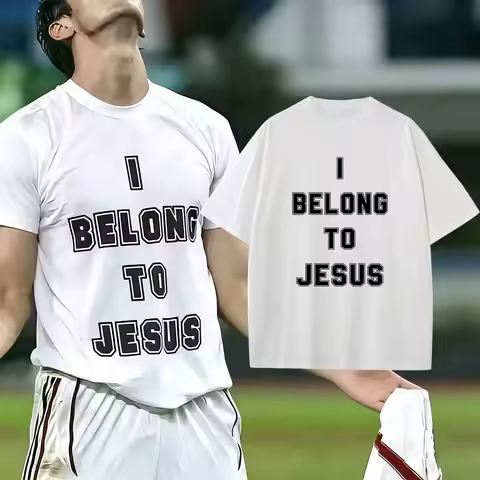 I Belong To Jesus T-shirt Men Women Gothic Rock Oversized T Shirts Christian Religious Short Sleeve 