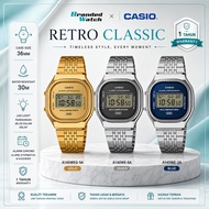 [Official Warranty] Casio Unisex Watch A140WE-2A A140WE-8A A140WEG-9A Stainless Steel 36mm Water Res