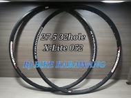 Rims 27.5 Strummer X lite 052 32 hole Black sepasang