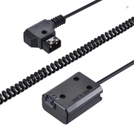 Andoer V-mount D-Tap to NP-FW50 DC Coupler Power Dummy Battery Adapter Coiled Cable Accessory Replac