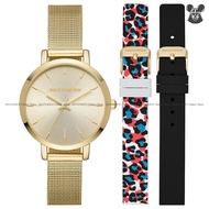 (OFFICIAL WARRANTY) Skechers SR9057 36mm Gold Mesh SS Bracelet Watch + Strap Gift Set