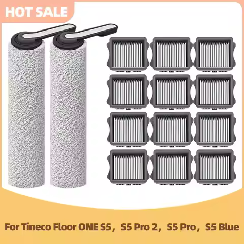 Compatible For Tineco Floor One S5, S5 Pro, S5 Pro 2, S5 Blue Vacuum Cleaner Parts Roller Brush Filt