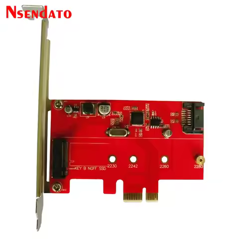 PCI-E Express 2.0 to NGFF M.2 B Key SSD SATA III 3.0 to PCI-E PCI Sata Express Combo Card Adapter Co