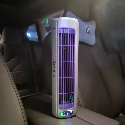 3in1 Air Fan Cooling Air Car Desk Tower Fan Portable Ozone Deodorization Negative Ion Fresh Air Cold