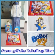 Children's KOKO Sarong, Instant BOBOIBOY, Children's Embroidered KOKO Shirt, Boboiboy's Child