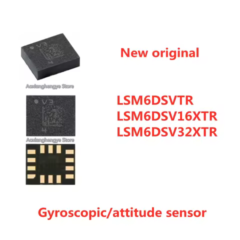 2pcs LSM6DSVTR LSM6DSV16XTR LSM6DSV32XTR LGA-14 6-axis IMU sensor chip with 3-axis digital accelerom