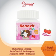 Renovit Kids Strawberry – Multivitamin Anak 30 Tablet Kunyah