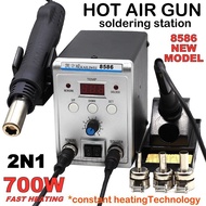 Digital Hot Air Heat Gun Blower LED Display 2 in1 Rework repair ESD Soldering Iron Station Machine 8