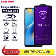 Tempered Glass OPPO A74 4G Blue Light Full Cover