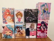 [非夾出物全新] 日本景品figure 模型 五等分花嫁/ 百變小櫻  Sakura/ 戀上換裝娃娃 黑江雫 喜多川海夢/ 初音 miku/ Spy family Anya 睡衣安妮亞/ 約會大作戰 