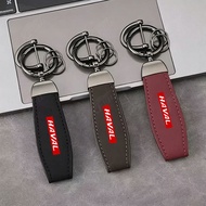 2026 New Haval Leather Keychain Alloy Keychain Car Accessories High End Exquisite for H6 H2 H6S H6 H